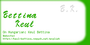 bettina keul business card